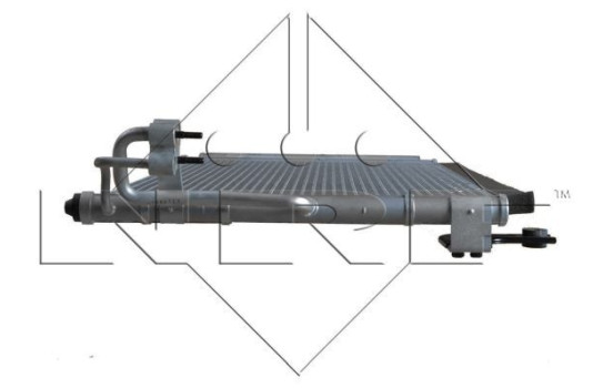 Condenser, air conditioning EASY FIT 350002 NRF, Image 3