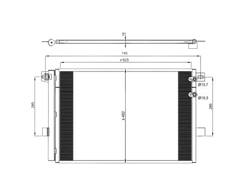 Condenser, air conditioning EASY FIT 350041 NRF, Image 6