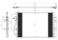 Condenser, air conditioning EASY FIT 350044 NRF