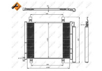 Condenser, air conditioning EASY FIT 350045 NRF