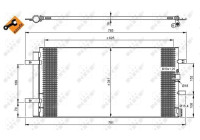 Condenser, air conditioning EASY FIT 350046 NRF