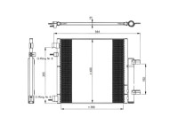 Condenser, air conditioning EASY FIT 350048 NRF