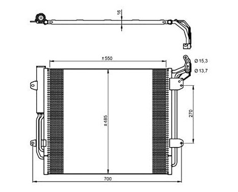Condenser, air conditioning EASY FIT 350054 NRF, Image 5