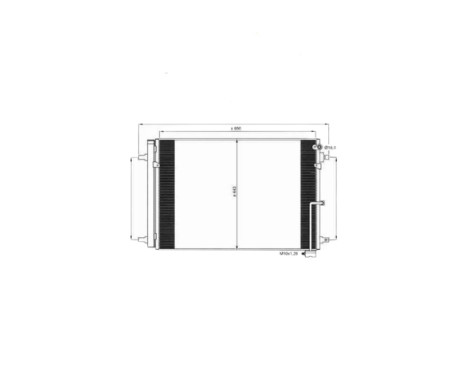 Condenser, air conditioning EASY FIT 350059 NRF, Image 2