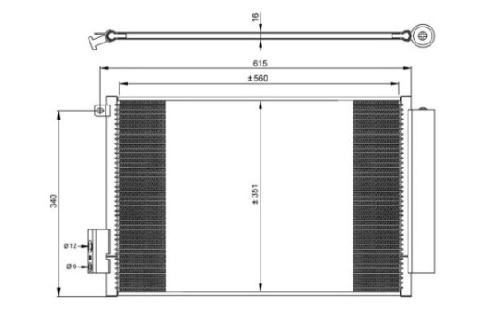 Condenser, air conditioning EASY FIT 350065 NRF, Image 5