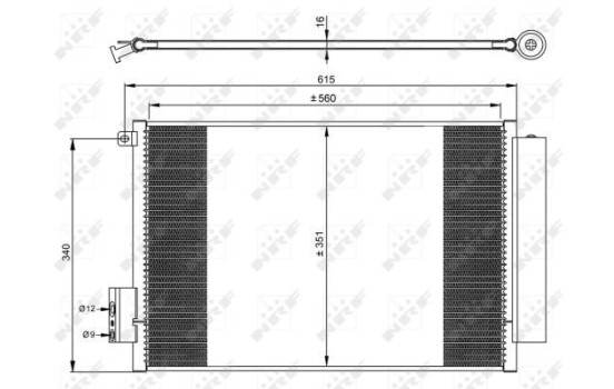 Condenser, air conditioning EASY FIT 350065 NRF, Image 6