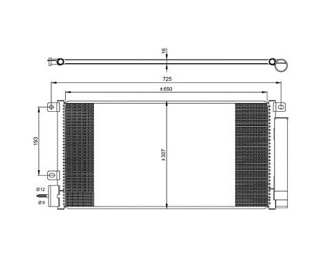 Condenser, air conditioning EASY FIT 350067 NRF, Image 7