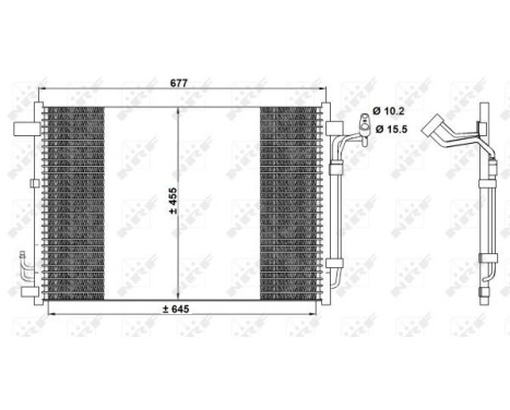 Condenser, air conditioning EASY FIT 350094 NRF, Image 6