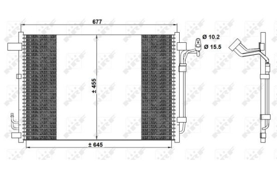 Condenser, air conditioning EASY FIT 350094 NRF, Image 6