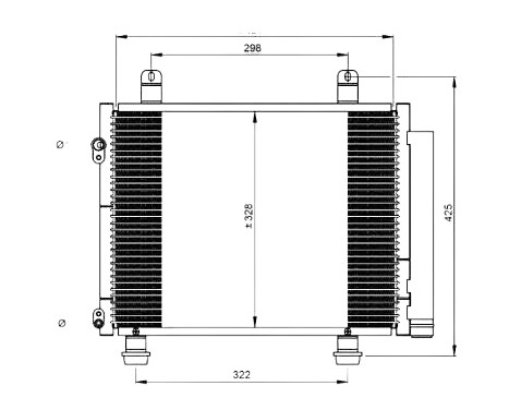 Condenser, air conditioning EASY FIT 350208 NRF, Image 2
