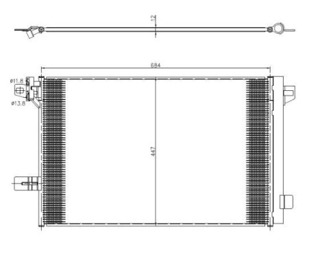 Condenser, air conditioning EASY FIT 350369 NRF, Image 2