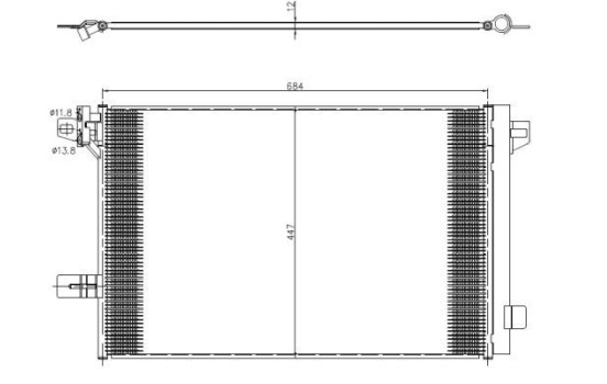 Condenser, air conditioning EASY FIT 350369 NRF, Image 2