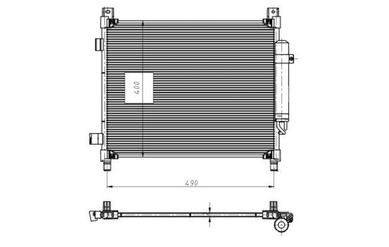 Condenser, air conditioning EASY FIT 350420 NRF