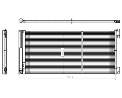 Condenser, air conditioning EASY FIT 350429 NRF, Image 5