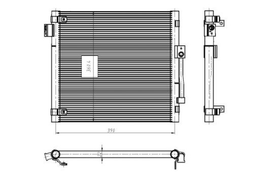 Condenser, air conditioning EASY FIT 350447 NRF, Image 5