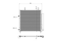 Condenser, air conditioning EASY FIT 350451 NRF