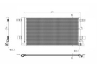 Condenser, air conditioning EASY FIT 350454 NRF
