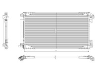 Condenser, air conditioning EASY FIT 350455 NRF