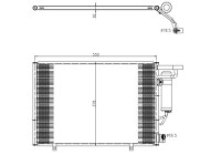 Condenser, air conditioning EASY FIT 350456 NRF