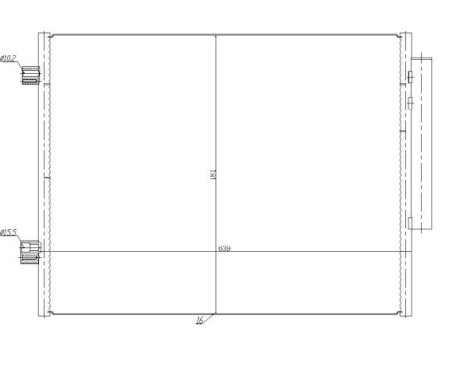 Condenser, air conditioning EASY FIT 350458 NRF, Image 2