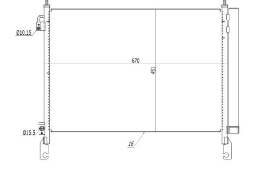 Condenser, air conditioning EASY FIT 350460 NRF