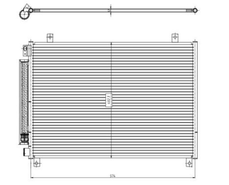 Condenser, air conditioning EASY FIT 350461 NRF