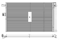 Condenser, air conditioning EASY FIT 350462 NRF