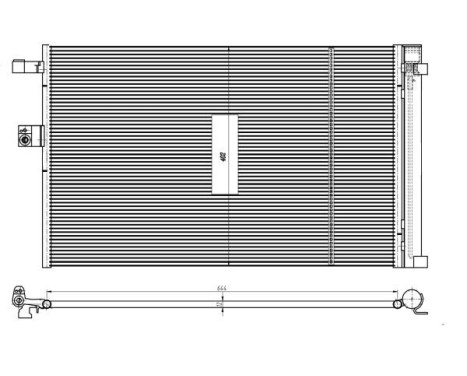 Condenser, air conditioning EASY FIT 350462 NRF