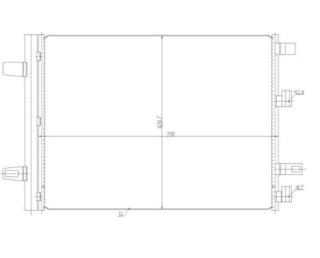 Condenser, air conditioning EASY FIT 350465 NRF, Image 4