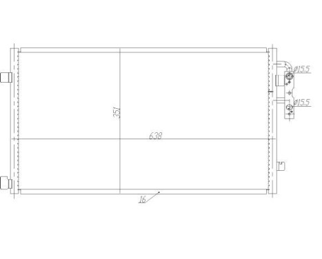 Condenser, air conditioning EASY FIT 350467 NRF, Image 4