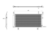 Condenser, air conditioning EASY FIT 350468 NRF