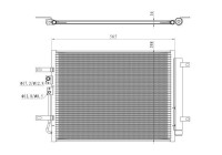 Condenser, air conditioning EASY FIT 350471 NRF