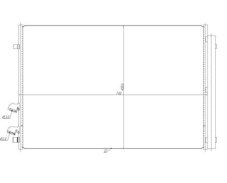 Condenser, air conditioning EASY FIT 350477 NRF, Image 3