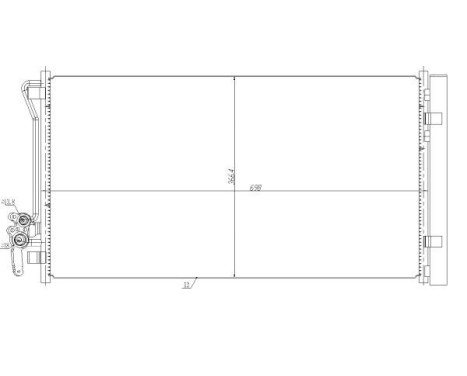Condenser, air conditioning EASY FIT 350479 NRF, Image 2