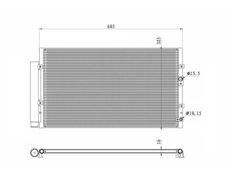 Condenser, air conditioning EASY FIT 350487 NRF, Image 4