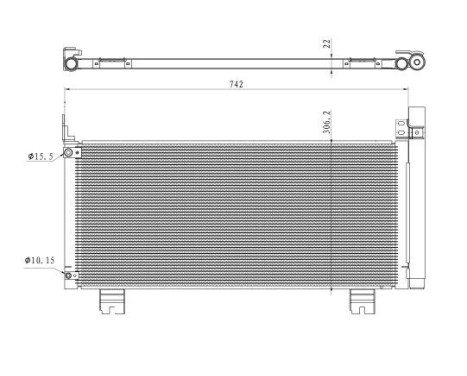 Condenser, air conditioning EASY FIT 350488 NRF, Image 4