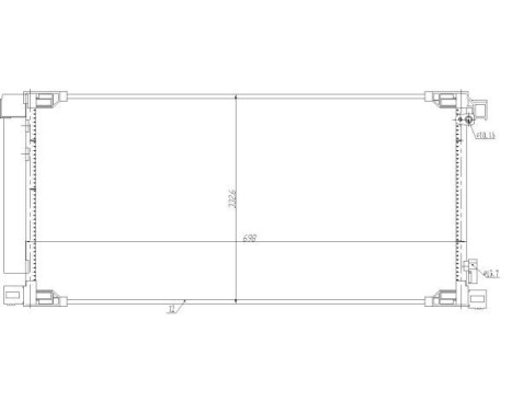 Condenser, air conditioning EASY FIT 350498 NRF, Image 6