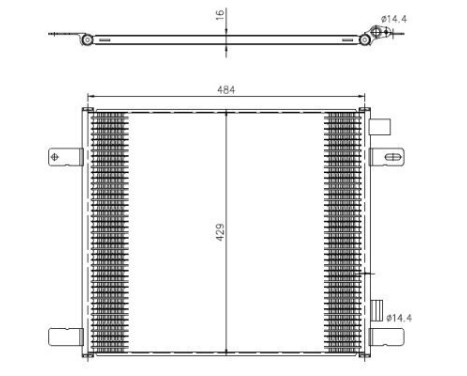 Condenser, air conditioning EASY FIT 350505 NRF, Image 3