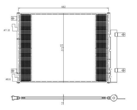 Condenser, air conditioning EASY FIT 350506 NRF, Image 2