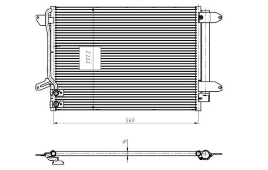 Condenser, air conditioning EASY FIT 350507 NRF, Image 3