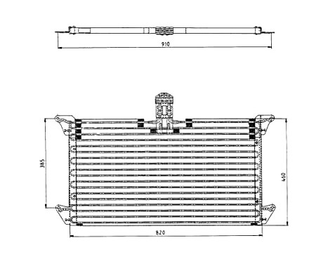 Condenser, air conditioning EASY FIT 35061 NRF, Image 7