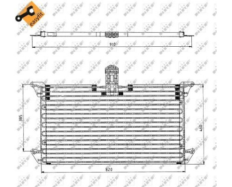 Condenser, air conditioning EASY FIT 35061 NRF, Image 6