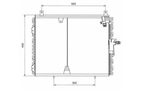 Condenser, air conditioning EASY FIT 35129 NRF, Image 6