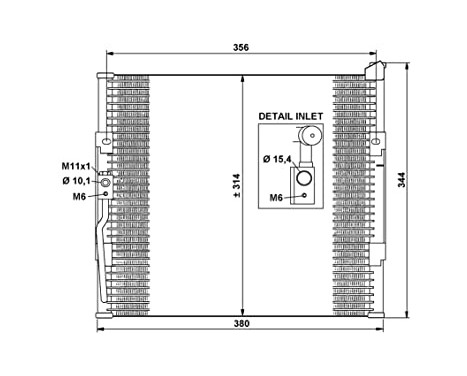 Condenser, air conditioning EASY FIT 35146 NRF, Image 7
