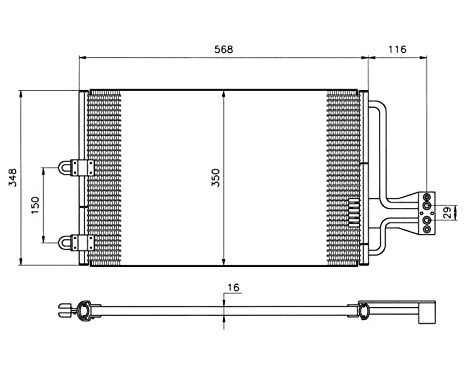 Condenser, air conditioning EASY FIT 35149 NRF