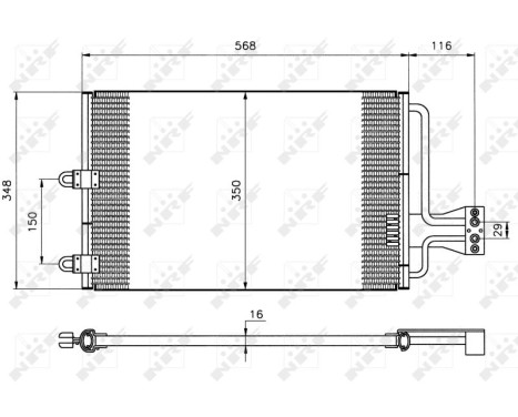 Condenser, air conditioning EASY FIT 35149 NRF, Image 2