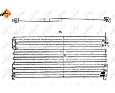 Condenser, air conditioning EASY FIT 35154 NRF, Image 2