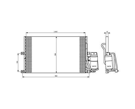 Condenser, air conditioning EASY FIT 35183 NRF