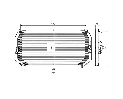 Condenser, air conditioning EASY FIT 35193 NRF