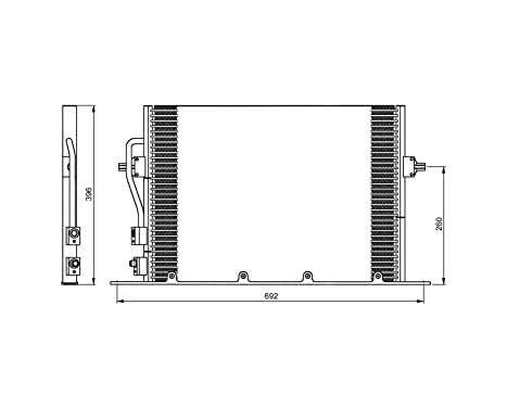 Condenser, air conditioning EASY FIT 35196 NRF, Image 6